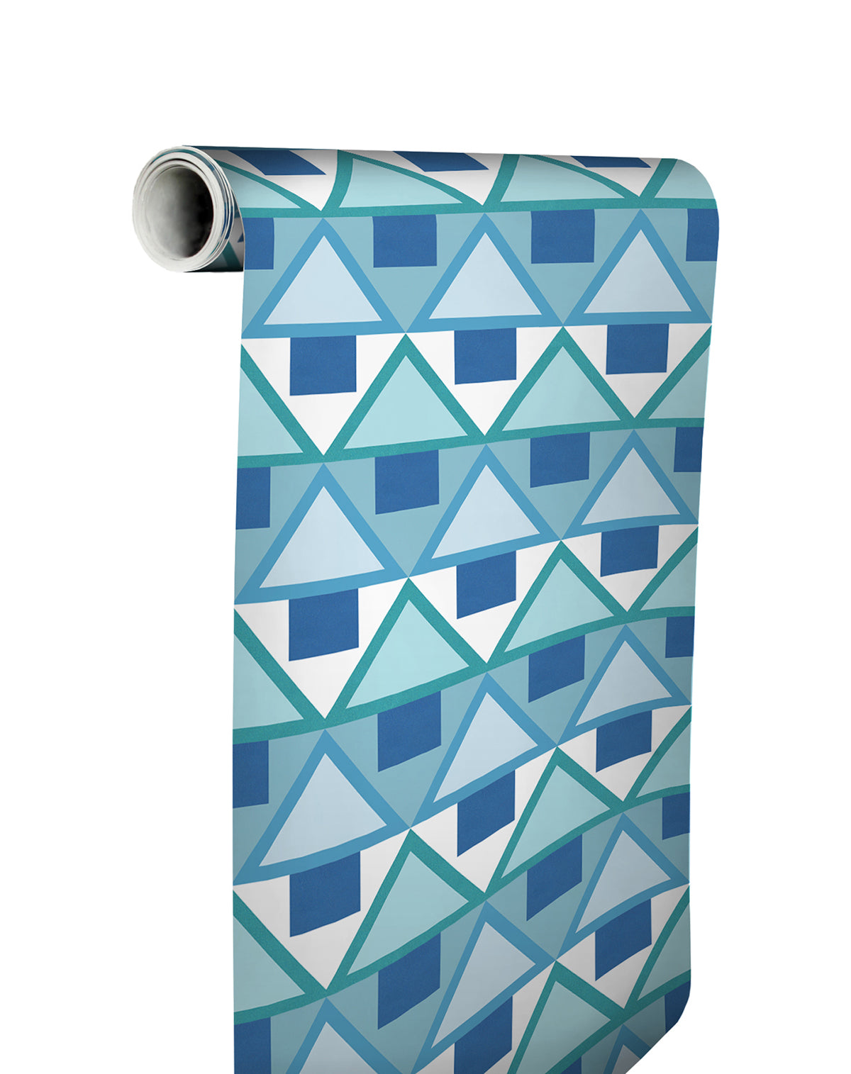 Blue Madaket Geometric Peel and Stick Wallpaper - Brewster Wallcovering