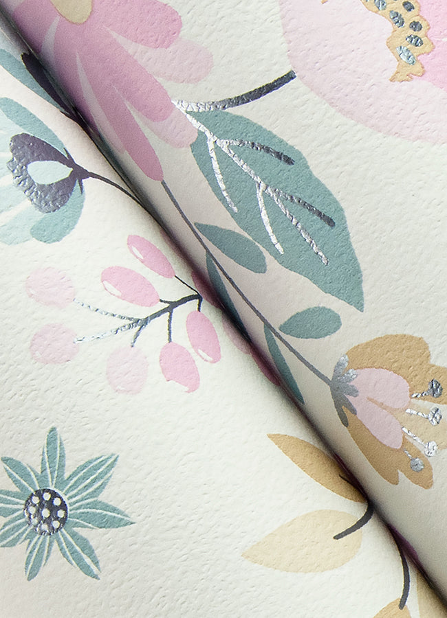 Zev Pink Butterfly Wallpaper  | Brewster Wallcovering - The WorkRm