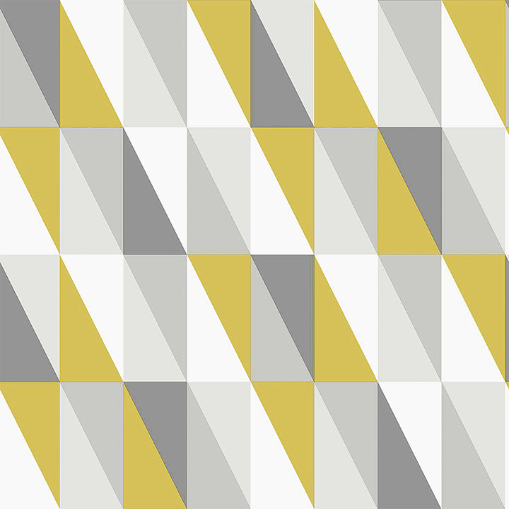 Picture of Inez Mustard Geometric Wallpaper