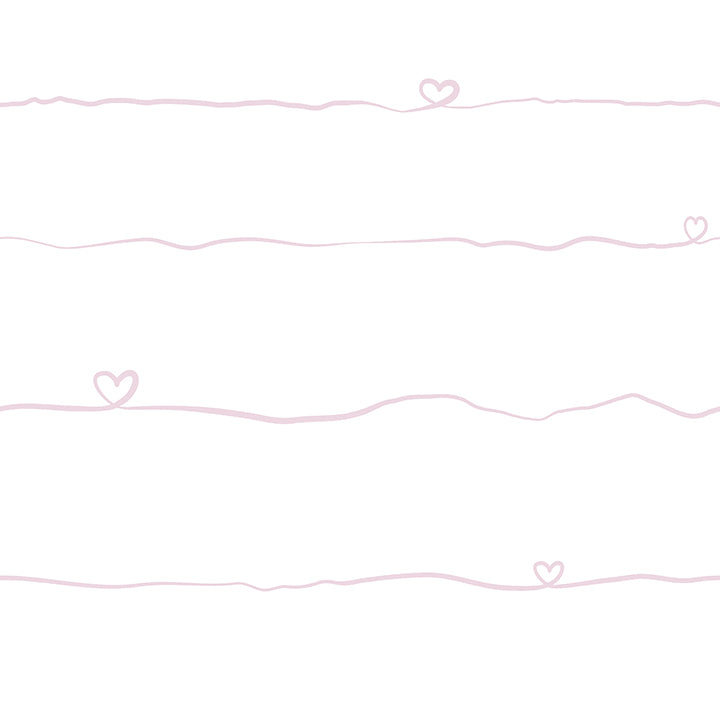 Picture of Love & Hearts Pink Script Wallpaper