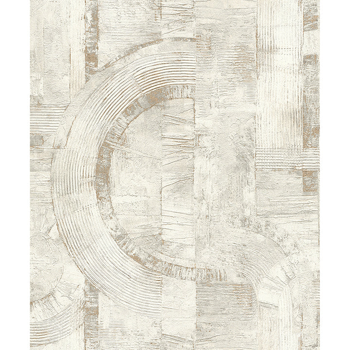 Brewster Wallcovering-Abe Bone Geo Wallpaper