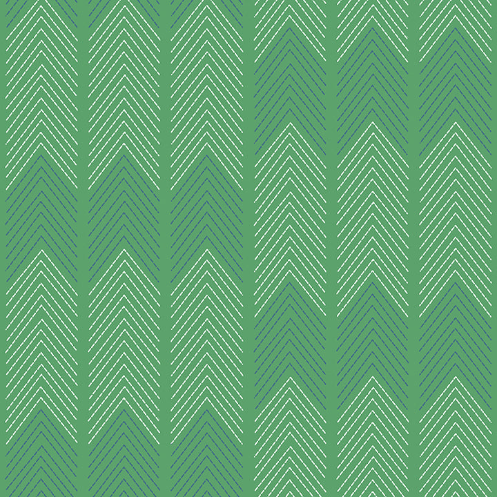 Picture of Nyle Green Chevron Stripes Wallpaper