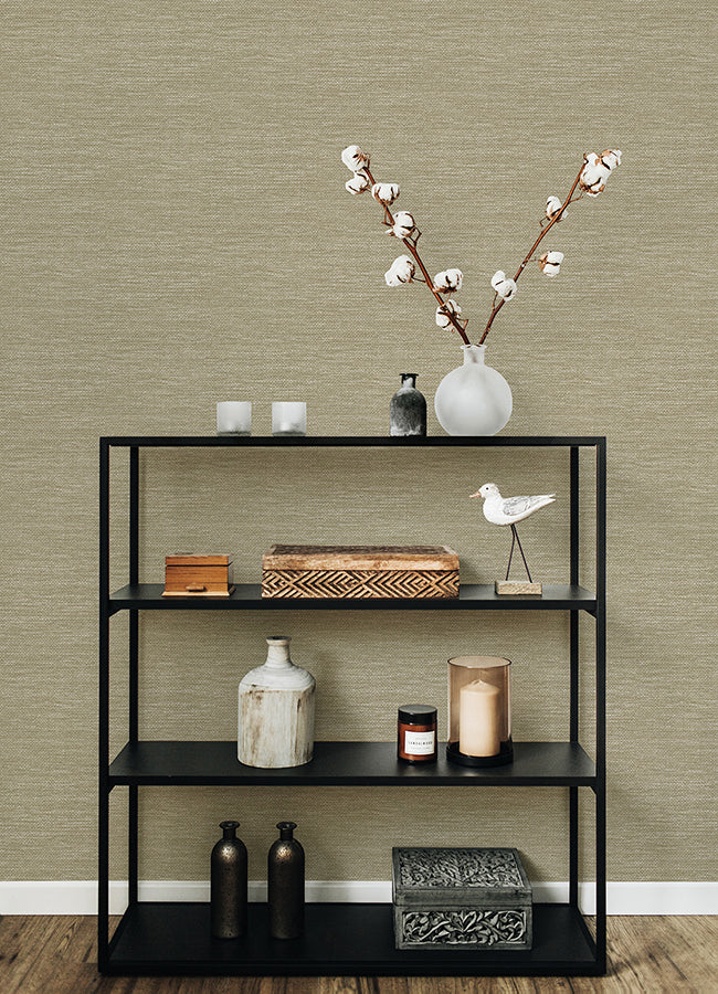 Malin Wheat Faux Grasscloth Wallpaper  | Brewster Wallcovering - The WorkRm