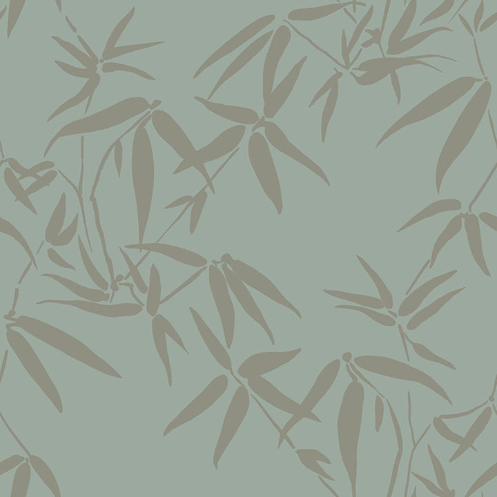 Picture of Guadua Green Bamboo Leaves Wallpaper