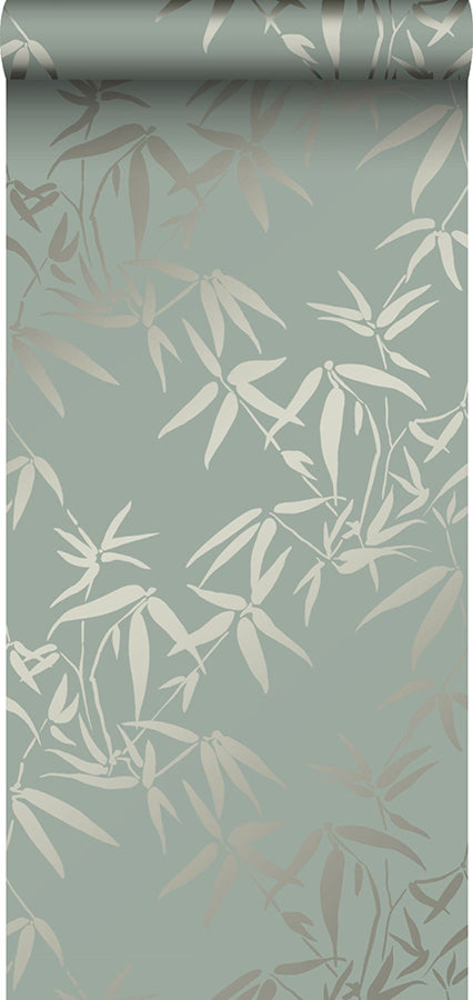 Guadua Green Bamboo Leaves Wallpaper - Brewster Wallcovering