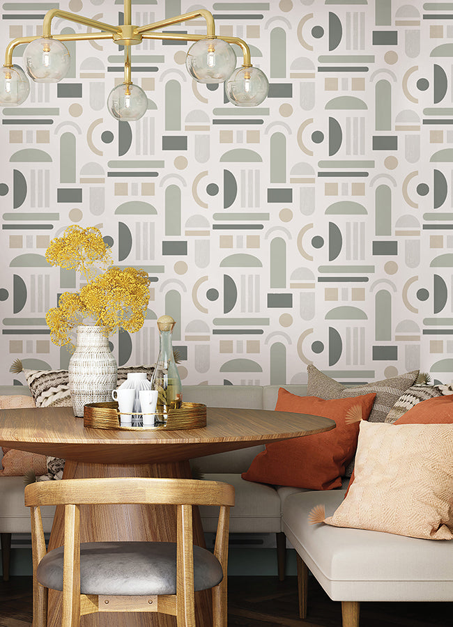 Sage Wiles Peel and Stick Wallpaper  | Brewster Wallcovering