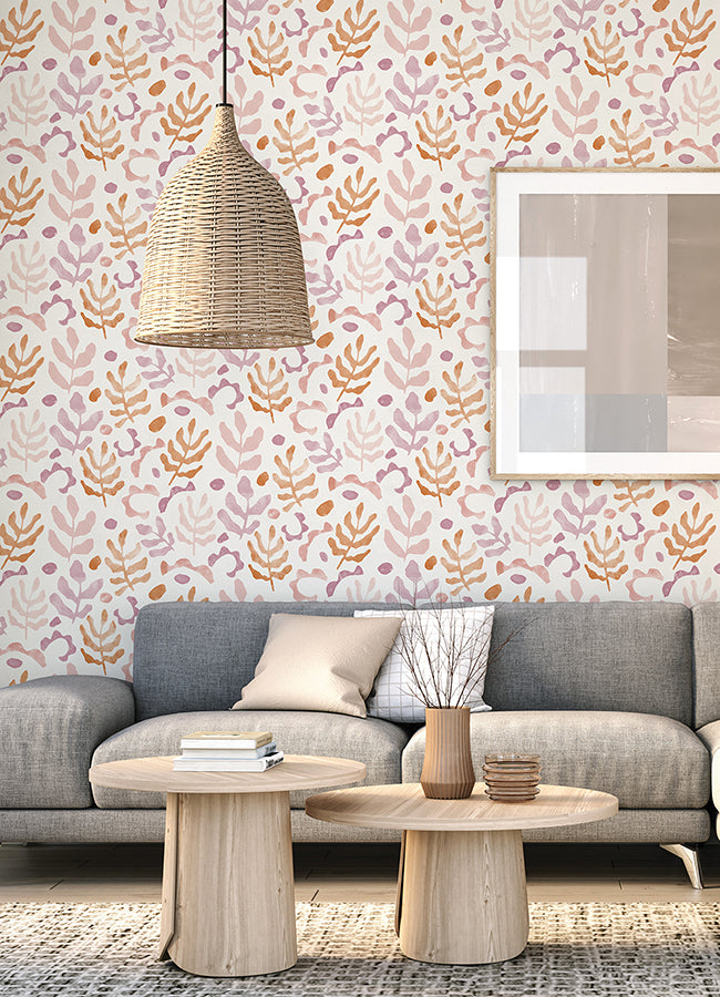 Berry Mira Peel and Stick Wallpaper  | Brewster Wallcovering - The WorkRm