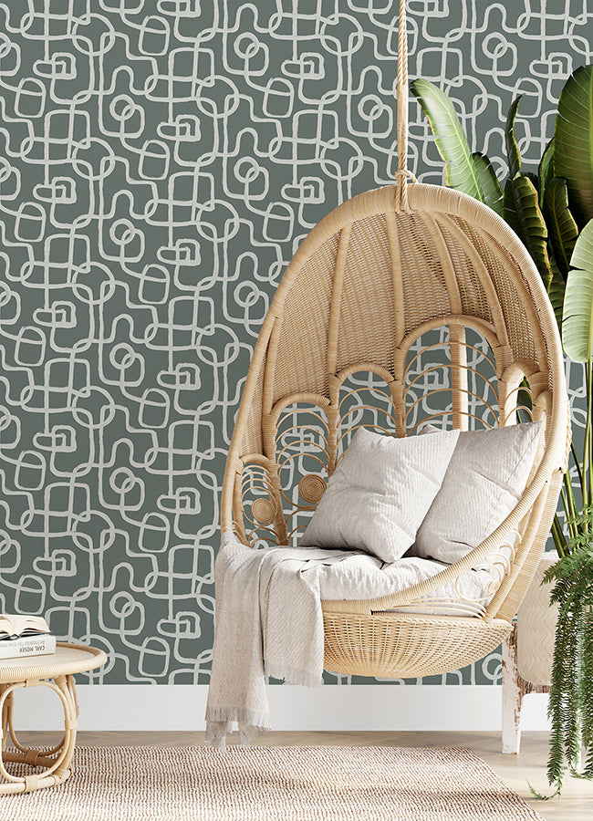 Grey Niko Peel and Stick Wallpaper  | Brewster Wallcovering - The WorkRm