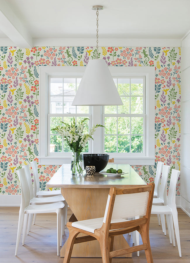 Karina Multicolor Meadow Wallpaper  | Brewster Wallcovering - The WorkRm