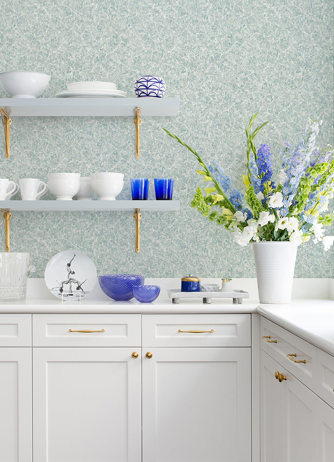 Hepworth Blue Texture Wallpaper  | Brewster Wallcovering - The WorkRm