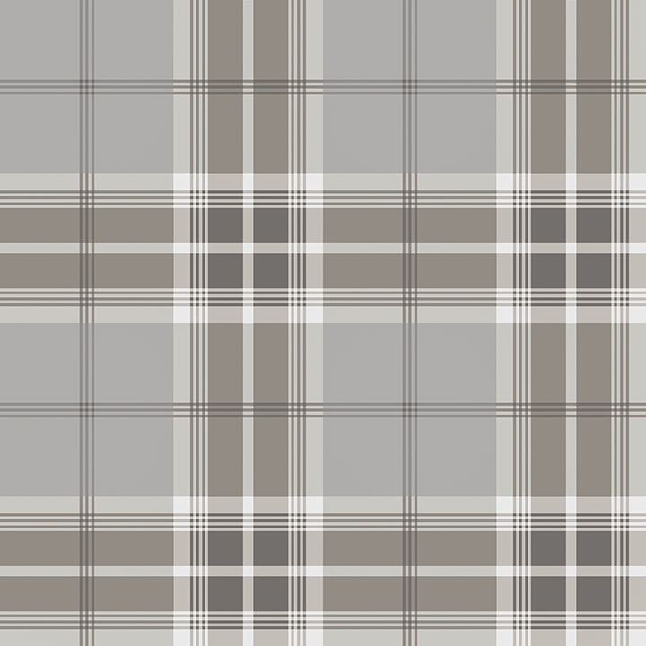 Picture of Sala Neutral Plaid Wallpaper