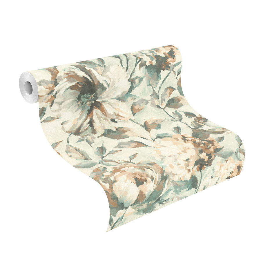 Attia Light Blue Floral Wallpaper  | Brewster Wallcovering - The WorkRm