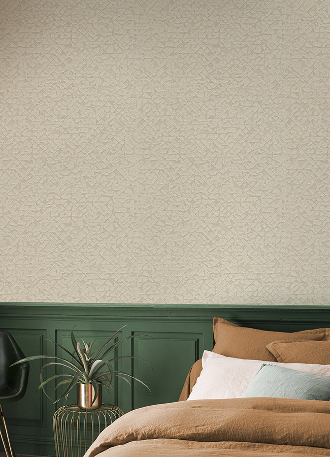 Arbus Cream Geo Wallpaper  | Brewster Wallcovering - The WorkRm