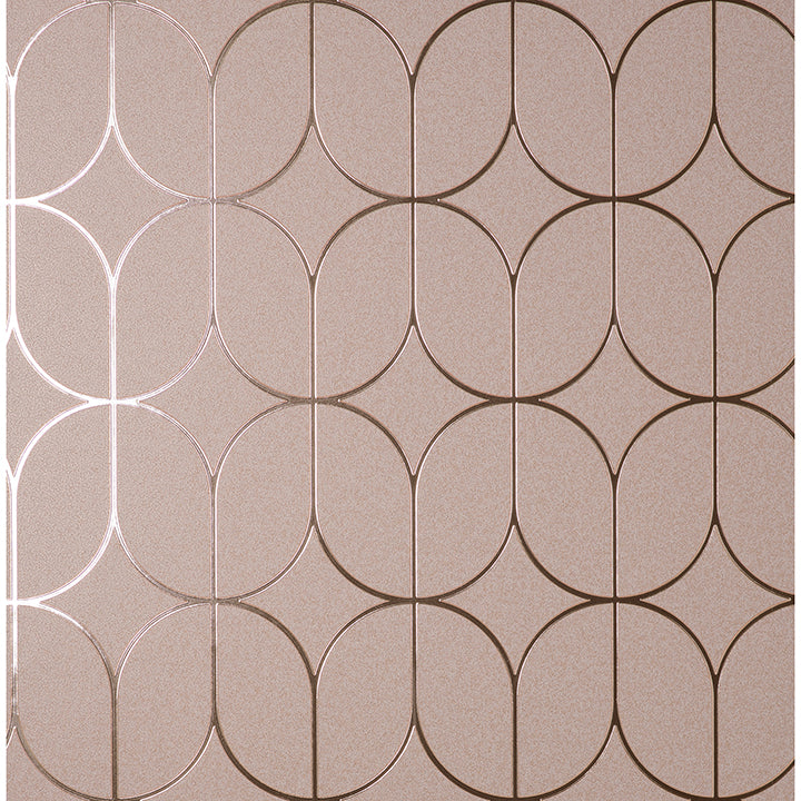 Brewster Wallcovering-Raye Pink Rosco Trellis Wallpaper