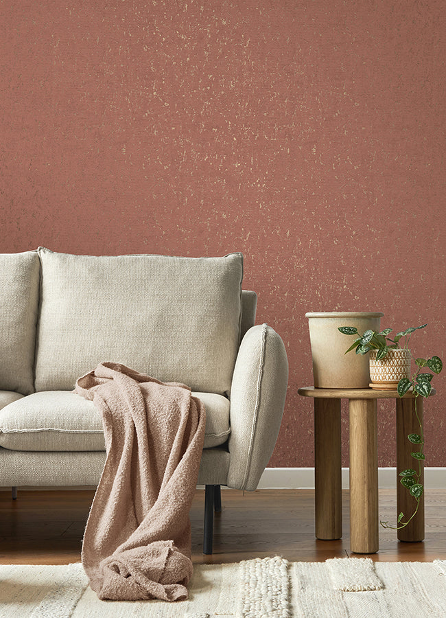 Callie Raspberry Concrete Wallpaper  | Brewster Wallcovering - The WorkRm