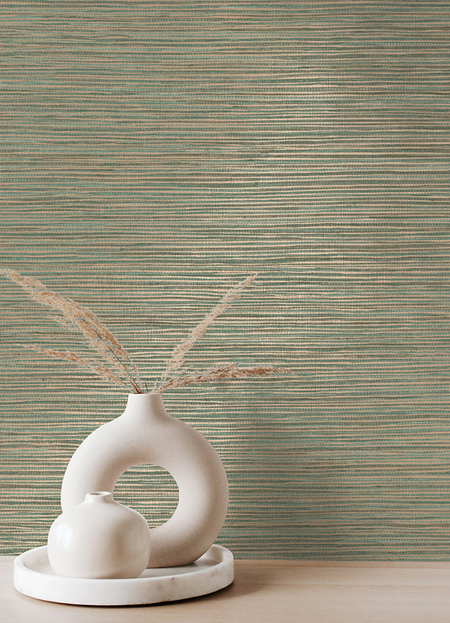 Alton Copper Faux Grasscloth Wallpaper  | Brewster Wallcovering - The WorkRm