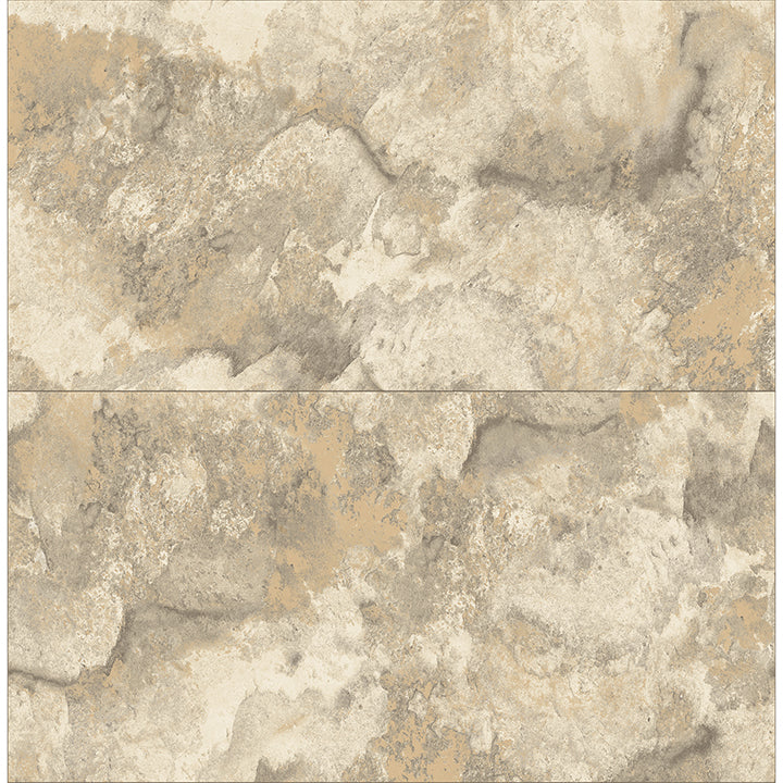 Brewster Wallcovering-Aria Neutral Marbled Tile Wallpaper