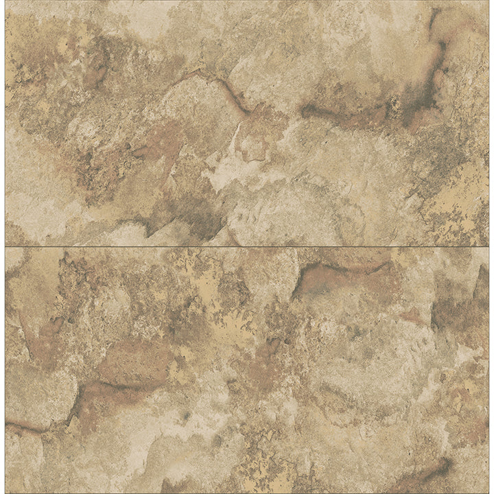 Brewster Wallcovering-Aria Light Brown Marbled Tile Wallpaper