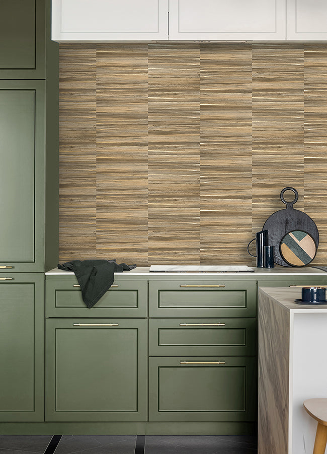 Rowan Chestnut Faux Grasscloth Wallpaper  | Brewster Wallcovering - The WorkRm