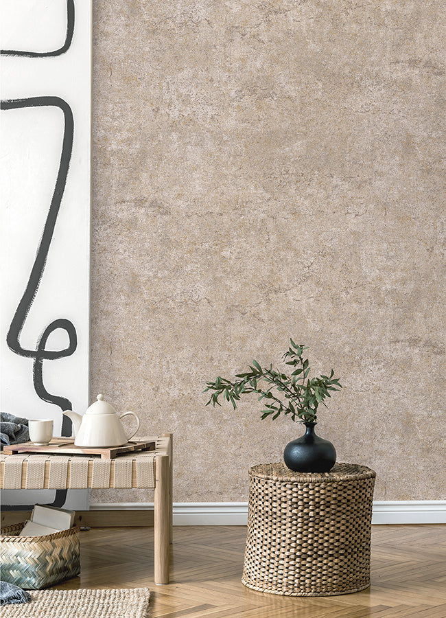 Colt Blush Cement Wallpaper  | Brewster Wallcovering