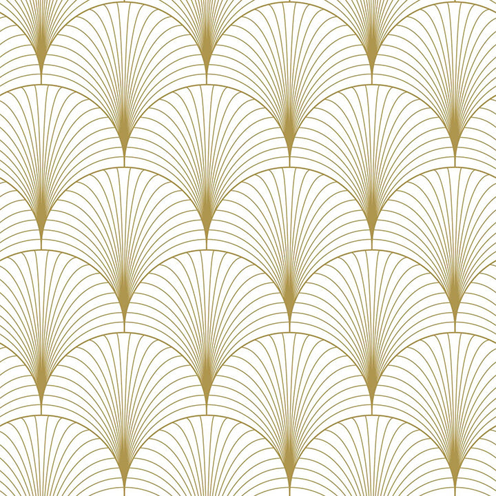 Brewster Wallcovering-Lempicka White Art Deco Motif Wallpaper