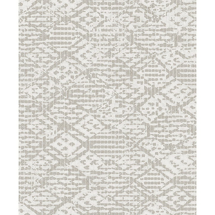 Picture of Helene Silver Glitter Geometric Wallpaper