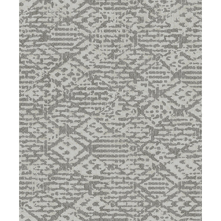 Picture of Helene Pewter Glitter Geometric Wallpaper