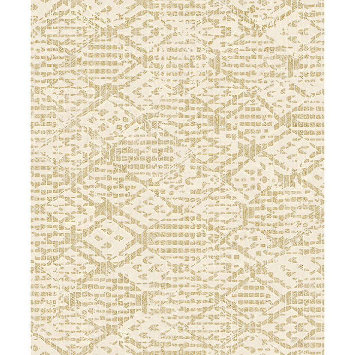 Picture of Helene Gold Glitter Geometric Wallpaper