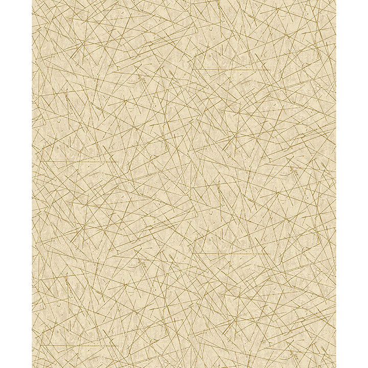 Brewster Wallcovering-Bulan Gold Abstract Lines Wallpaper