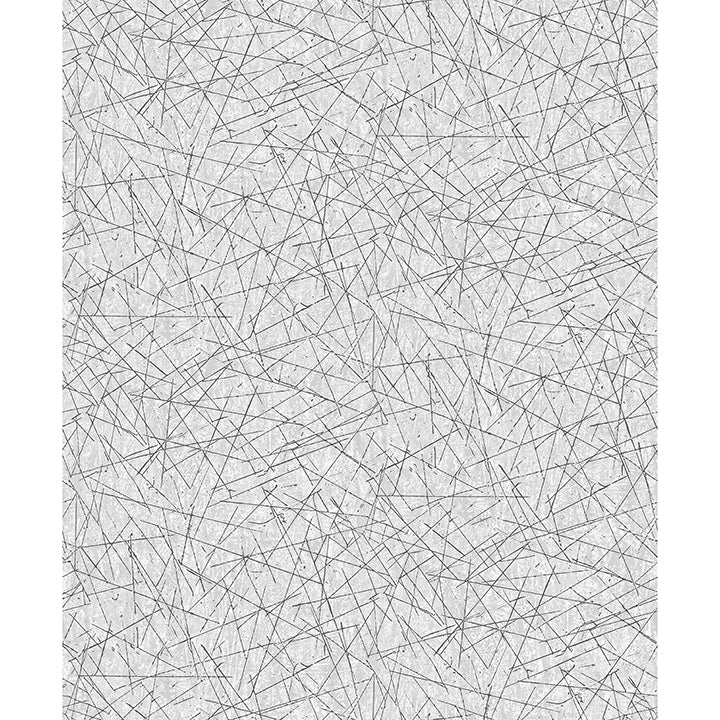 Brewster Wallcovering-Bulan Silver Abstract Lines Wallpaper