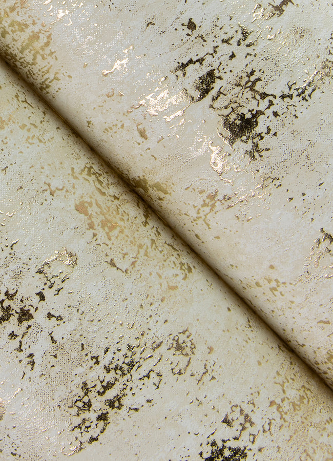 Diorite Champagne Splatter Wallpaper - Brewster Wallcovering