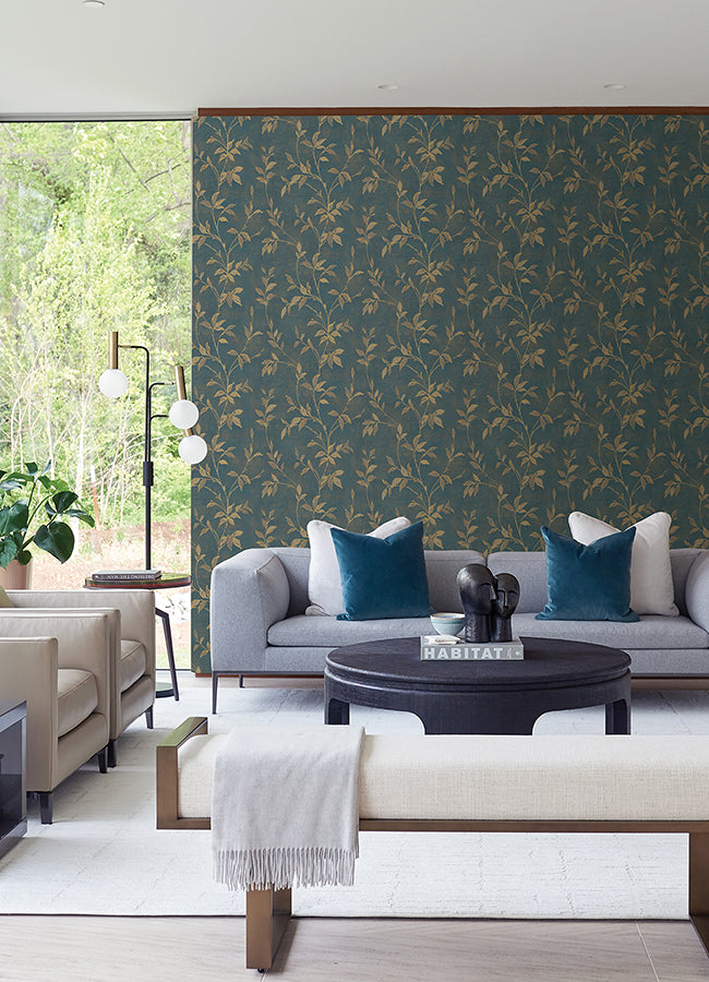 Kupari Blue Trail Wallpaper - Brewster Wallcovering