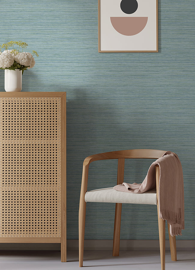 Barnaby Light Blue Texture Wallpaper  | Brewster Wallcovering - The WorkRm