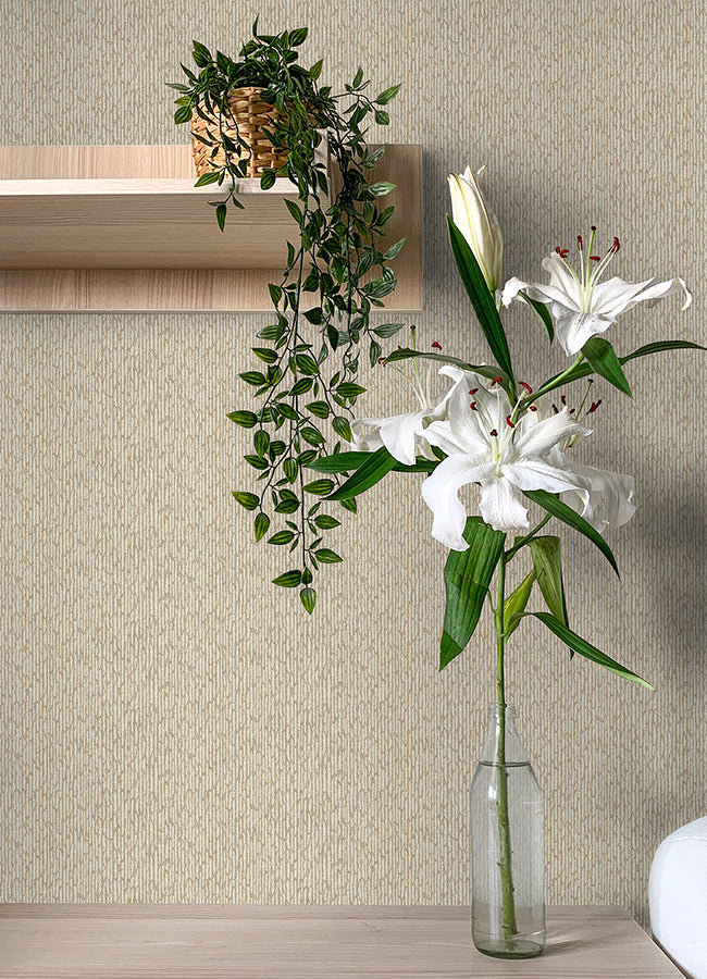 Mackintosh Light Brown Textural Wallpaper  | Brewster Wallcovering - The WorkRm