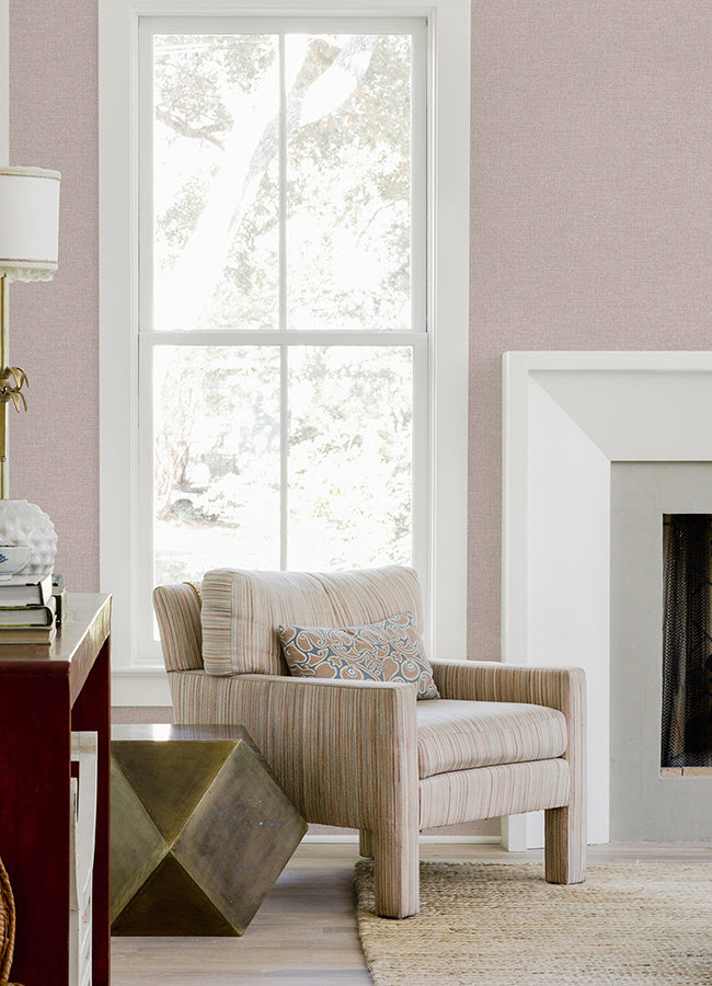 Glen Pink Texture Wallpaper  | Brewster Wallcovering - The WorkRm