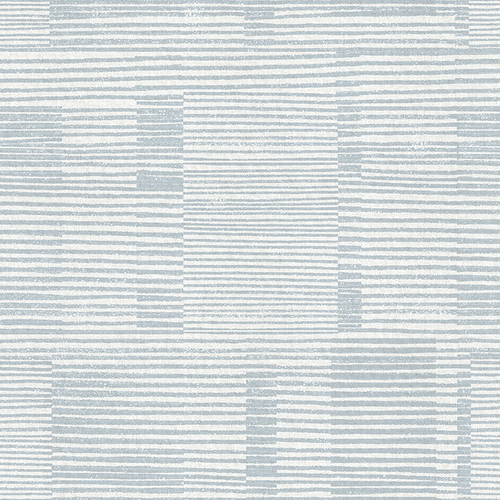 Picture of Callaway Light Blue Woven Stripes Wallpaper