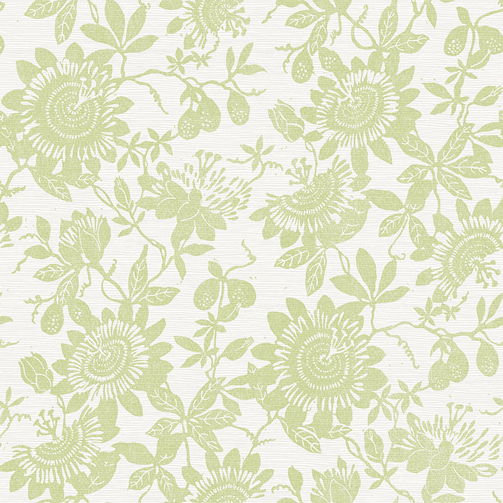 Picture of Helen Light Green Floral Trail Wallpaper