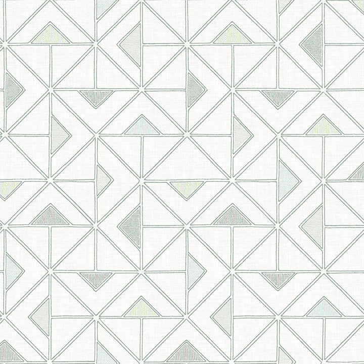 Picture of Jekyl Green Triangles Wallpaper