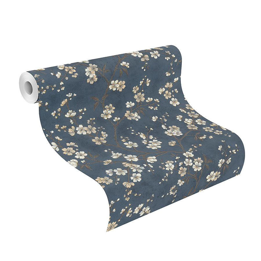 Tsubomi Blue Cherry Blossom Wallpaper  | Brewster Wallcovering - The WorkRm