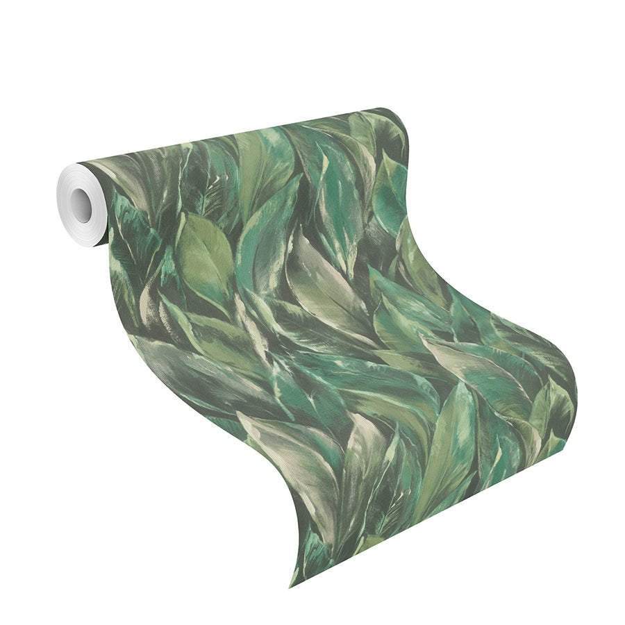 Maclayi Green Banana Leaf Wallpaper  | Brewster Wallcovering - The WorkRm