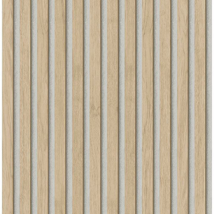 Picture of Natural Slat Wood Peel and Stick Wallpaper