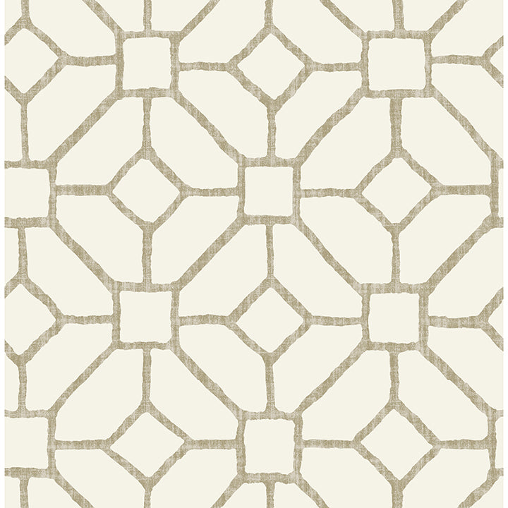 Picture of Addis Beige Trellis Wallpaper