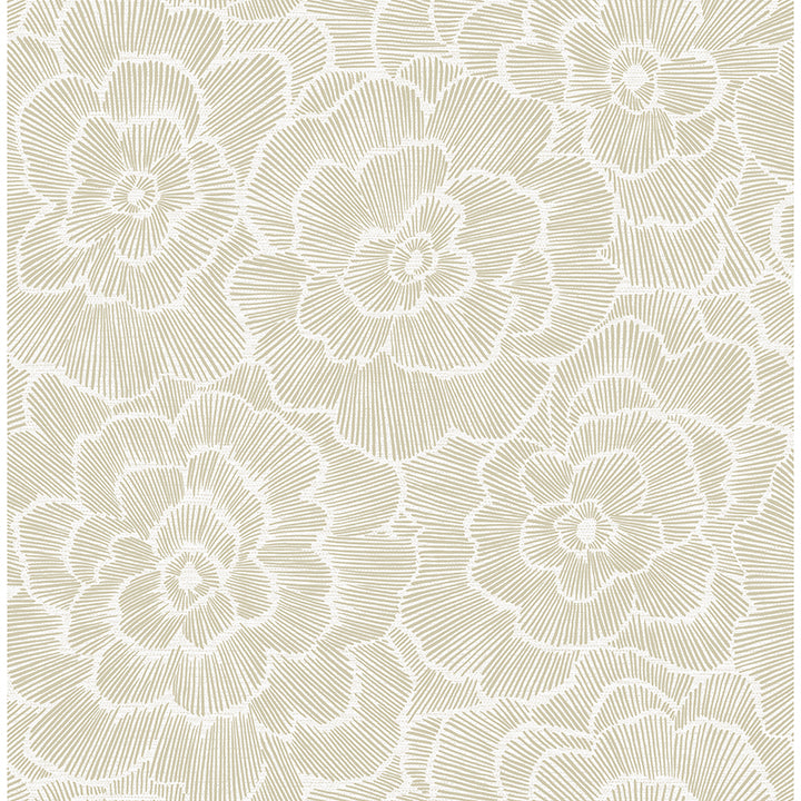 Picture of Periwinkle Stone Textured Floral Wallpaper