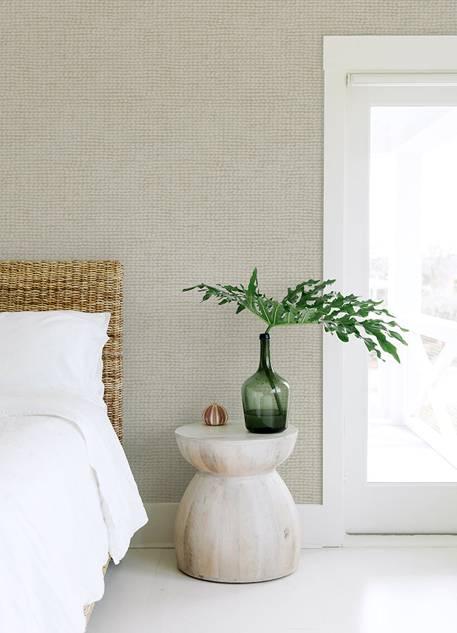 Wellen Light Grey Abstract Rope Wallpaper  | Brewster Wallcovering - The WorkRm