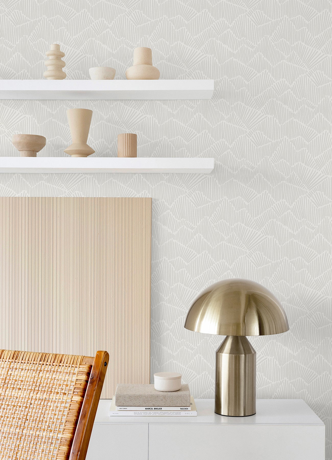 Grey Ridge & Valley Peel and Stick Wallpaper - Brewster Wallcovering