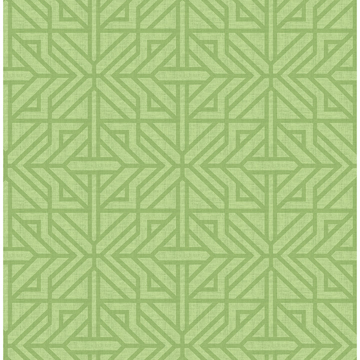 Picture of Hesper Green Geometric Wallpaper