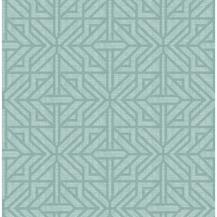 Picture of Hesper Teal Geometric Wallpaper