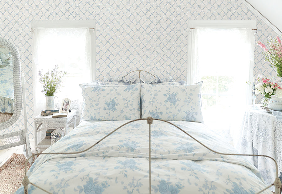 Dreamy Sky Baby Bow Peel and Stick Wallpaper - Brewster Wallcovering