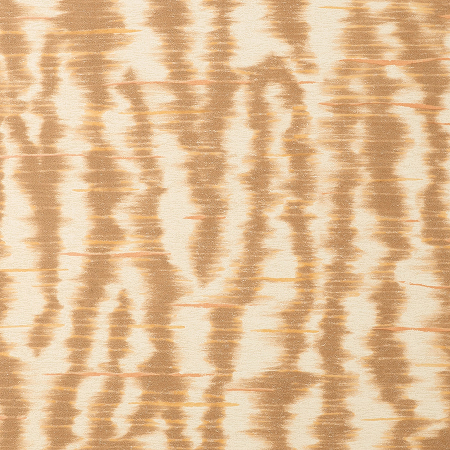 Hartmann Rust Stripe Texture Wallpaper - Brewster Wallcovering