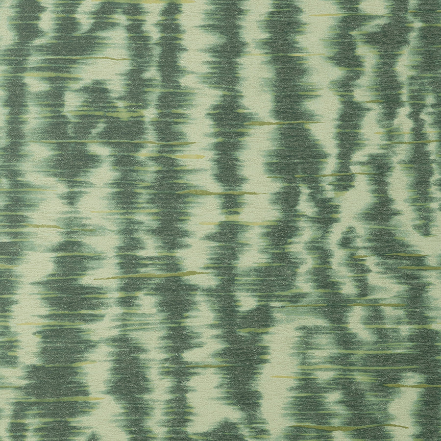 Hartmann Green Stripe Texture Wallpaper - Brewster Wallcovering